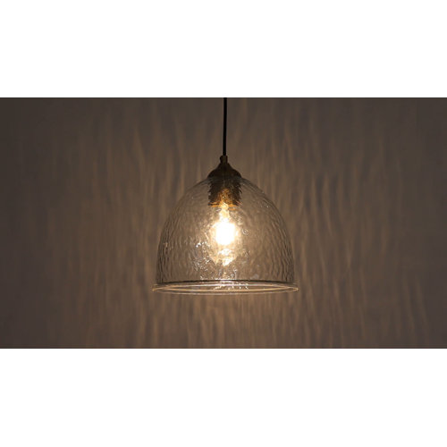 Breakwater Bay Meya 1 - Light Large Dome Textured Glass